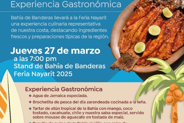 Bahía de Banderas llevará su riqueza gastronómica a la Feria Nayarit 2025