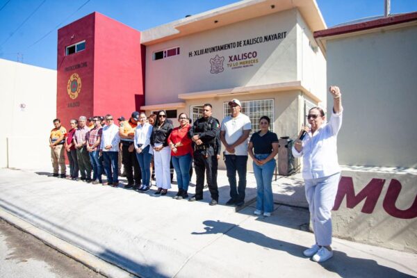Entregan obra de ampliación de la Unidad de Protección Civil de Xalisco