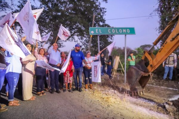 Héctor Santana arranca construcción del Arco de ingreso a El Colomo: identidad y orgullo para la Sierra de Bahía